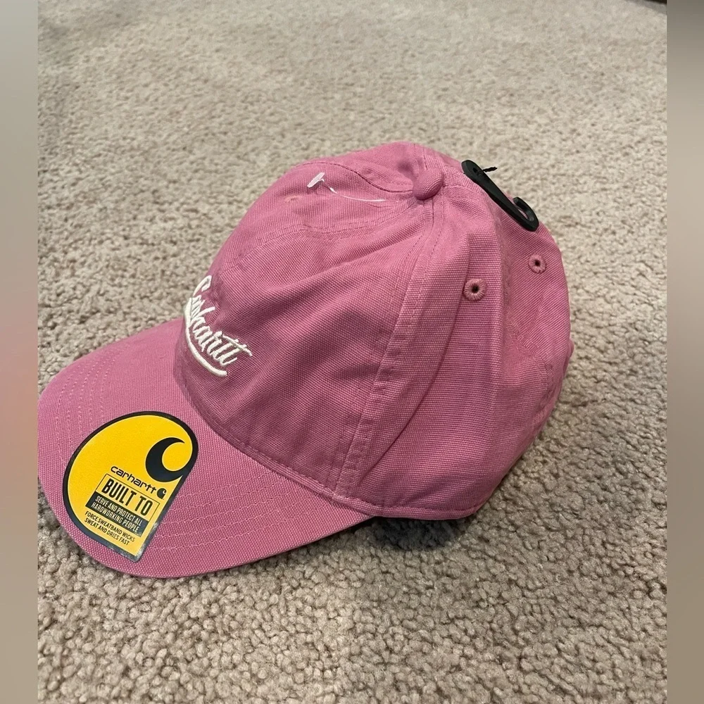 Women's Pink CARHARTT Canvas Script Graphic Cap